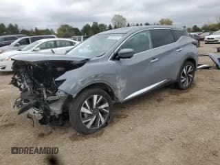 ✅ 2023 Nissan Murano SL • VIN: 5N1AZ2CJ0PC123635 • Lot: 89538625. Wystawiony na Copart z przebiegiem 56 758 mil. Bezpłatny archiwum sprzedaży aukcyjnych z USA i szczegółowy raport historii pojazdu na DreamBid. Zdjęcie 1.