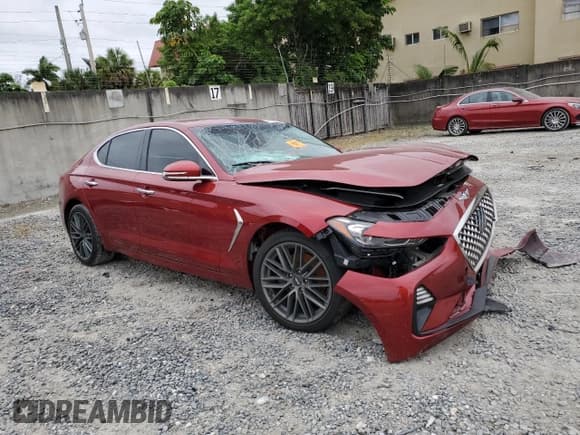 ✅ 2019 Genesis G70 Advanced • VIN: KMTG64LA3KU020510 • Lot: 76745374. Listed on Copart with 52,921 mi. Free auction sales archive from the USA and detailed vehicle history report at DreamBid. Image 4.