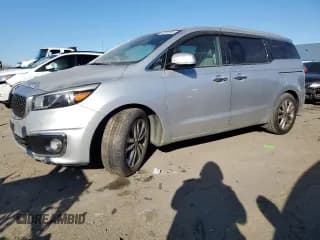 ✅ 2015 Kia Sedona SX-L • VIN: KNDME5C12F6029378 • Лот: 93012085. Опубликован ранее на Copart с пробегом 126 867 миль. Бесплатный доступ к архиву аукционных продаж из США и подробный отчёт об истории автомобиля на DreamBid. Изображение 1.