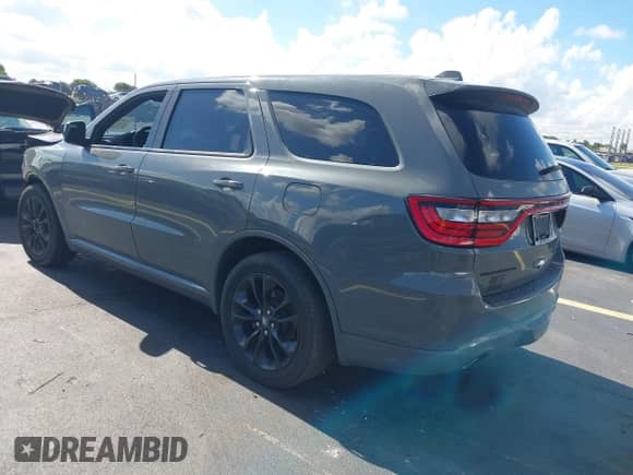 2021 Dodge Durango GT with VIN 1C4RDHDG9MC577714, listed as a IAAI auction lot 42976852 with 95,691 mi miles and . Bid and sale history available at DreamBid. Image 3.