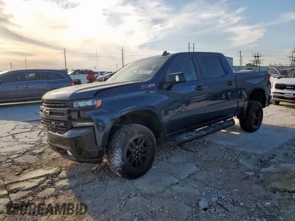 2019 Chevrolet Silverado 1500 LT Trail Boss with VIN 1GCPYFED7KZ292802, listed as a Copart auction lot 69352035 with 57,146 mi miles and Salvage title. Bid and sale history available at DreamBid. Image 1.