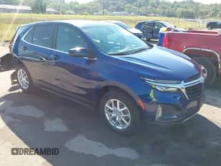 2022 Chevrolet Equinox LT z VIN 2GNAXKEV6N6130256, wystawiony jako IAAI lot #43246938 z przebiegiem 84 679 mil mil oraz . Historia ofert i sprzedaży dostępna na DreamBid. Obrazek 1.