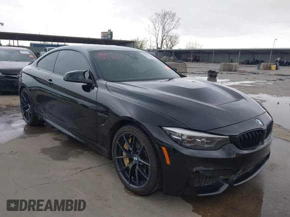 ✅ 2019 BMW M4 CS • VIN: WBS3S7C54KAC09757 • Lot: 41847814. Listed on IAAI with 79,279 mi. Free auction sales archive from the USA and detailed vehicle history report at DreamBid. Image 1.