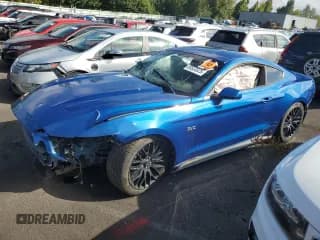 ✅ 2017 Ford Mustang GT • VIN: 1FA6P8CF4H5331155 • Lot: 80533525. Listed on Copart with 63,734 mi. Free auction sales archive from the USA and detailed vehicle history report at DreamBid. Image 1.