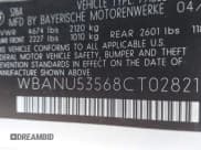 ✅ 2008 BMW 5 Series 528i • VIN: WBANU53568CT02821 • Lot: 43545627. Wystawiony na IAAI z przebiegiem 170 145 mil. Bezpłatny archiwum sprzedaży aukcyjnych z USA i szczegółowy raport historii pojazdu na DreamBid. Zdjęcie 9.
