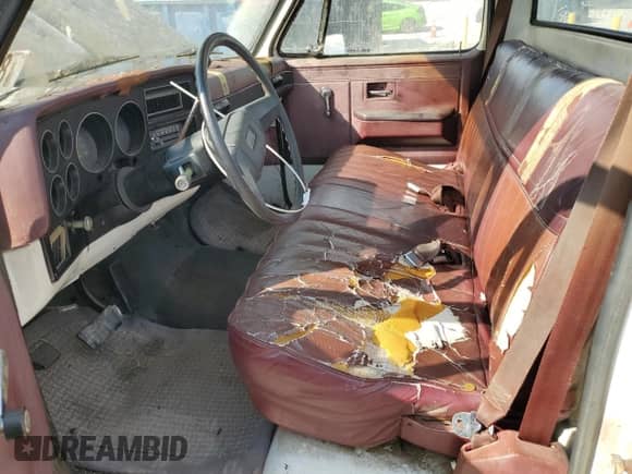 1986 Chevrolet Silverado 1500 z VIN 1GCDC14H9GF315305, wystawiony jako Copart lot #80700275 z przebiegiem 186 242 mil mil oraz Szkoda całkowita • Salvage title. Historia ofert i sprzedaży dostępna na DreamBid. Obrazek 7.