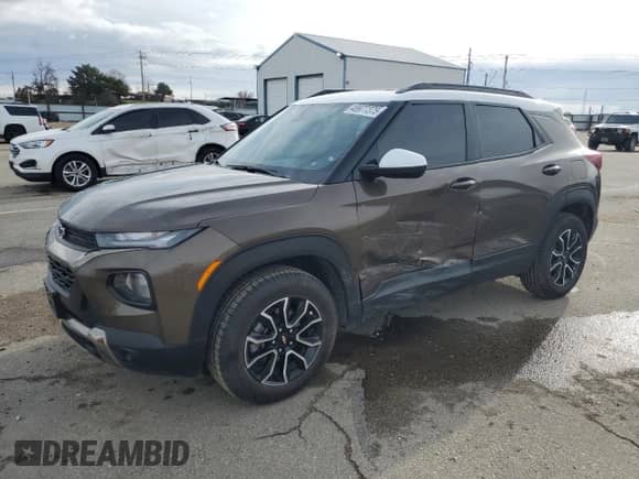 2022 Chevrolet TrailBlazer ACTIV с VIN KL79MSSL0NB052820, выставлен на аукционе Copart как лот 48977375 с пробегом 60 315 миль миль и Списание • Salvage title. История ставок и продаж доступна на DreamBid. Изображение 1.