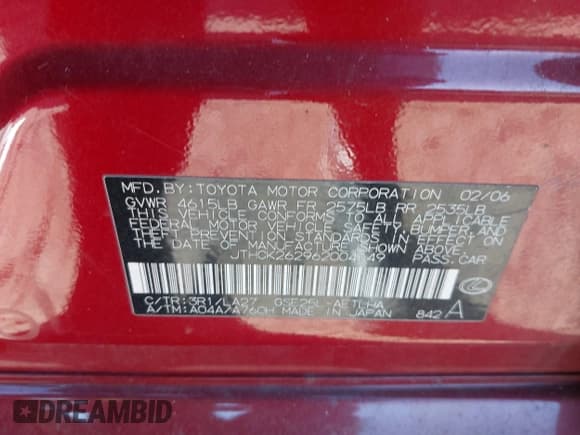 ✅ 2006 Lexus IS 250 • VIN: JTHCK262962004149 • Лот: 43625593. Опубликован ранее на IAAI с пробегом 285 562 миль. Бесплатный доступ к архиву аукционных продаж из США и подробный отчёт об истории автомобиля на DreamBid. Изображение 9.