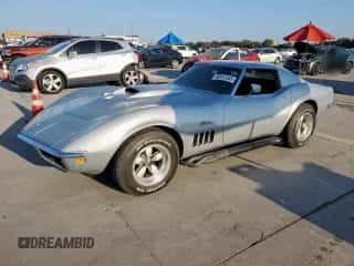 1969 Chevrolet Corvette с VIN 194379S729994, выставлен на аукционе Copart как лот 68141355 с пробегом 4 201 миль миль и Чистый • Clean title. История ставок и продаж доступна на DreamBid. Изображение 1.