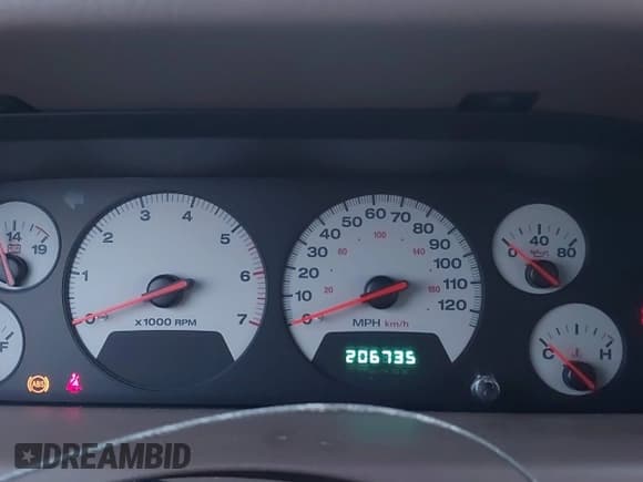 ✅ 2001 Jeep Grand Cherokee Limited • VIN: 1J4GW58N81C520063 • Lot: 43898249. Listed on IAAI with 206,735 mi. Free auction sales archive from the USA and detailed vehicle history report at DreamBid. Image 7.