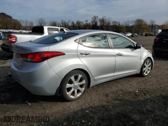 2013 Hyundai Elantra Limited with VIN 5NPDH4AEXDH190040, listed as a Copart auction lot 91018775 with 152,162 mi miles and Clean title. Bid and sale history available at DreamBid. Image 3.