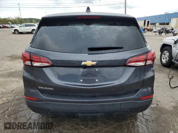 2022 Chevrolet Equinox LS with VIN 3GNAXHEV2NS206981, listed as a Copart auction lot 81481425 with 62,909 mi miles and Salvage title. Bid and sale history available at DreamBid. Image 6.