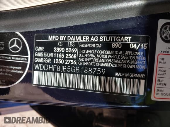 ✅ 2016 Mercedes-Benz E 350 Luxury • VIN: WDDHF8JB5GB188759 • Лот: 43695436. Опубликован ранее на IAAI с пробегом 81 846 миль. Бесплатный доступ к архиву аукционных продаж из США и подробный отчёт об истории автомобиля на DreamBid. Изображение 9.