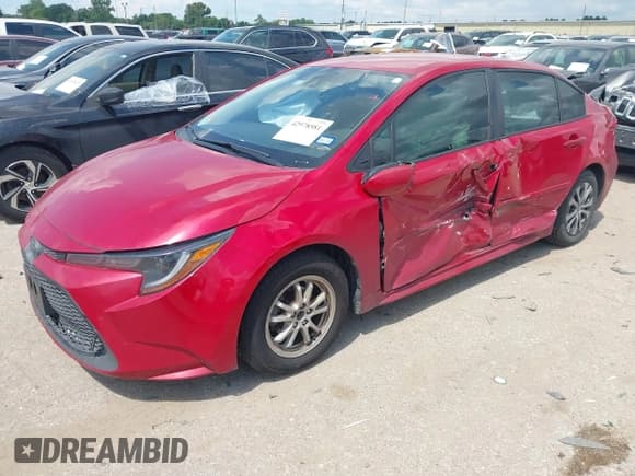 ✅ 2020 Toyota Corolla Hybrid LE • VIN: JTDEBRBE0LJ028358 • Лот: 42978581. Опубликован ранее на IAAI с пробегом 129 687 миль. Бесплатный доступ к архиву аукционных продаж из США и подробный отчёт об истории автомобиля на DreamBid. Изображение 2.