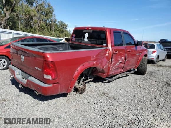 2009 Dodge 1500 SLT с VIN 1D3HV18T39S708440, выставлен на аукционе Copart как лот 82810064 с пробегом 173 792 миль миль и Списание • Salvage title. История ставок и продаж доступна на DreamBid. Изображение 3.