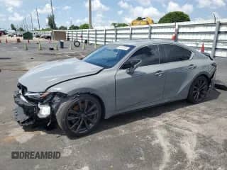 2025 Lexus IS 350 F Sport with VIN JTHBZ1B23S5085360, listed as a Copart auction lot 63805135 with 2,214 mi miles and Salvage title. Bid and sale history available at DreamBid. Image 1.