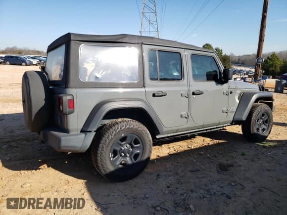 ✅ 2020 Jeep Wrangler Unlimited Sport • VIN: 1C4HJXDN2LW154113 • Lot: 86244304. Listed on Copart with 47,442 mi. Free auction sales archive from the USA and detailed vehicle history report at DreamBid. Image 3.
