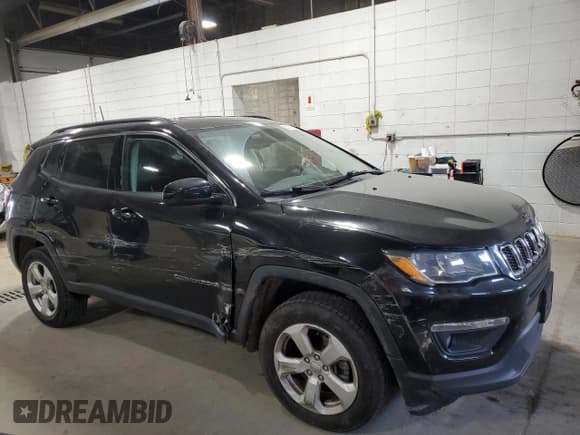 ✅ 2020 Jeep Compass Latitude • VIN: 3C4NJDBB1LT105128 • Lot: 85172875. Listed on Copart with 53,525 mi. Free auction sales archive from the USA and detailed vehicle history report at DreamBid. Image 4.