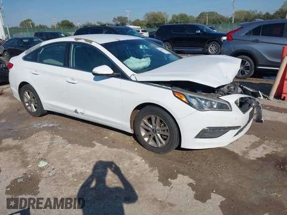 ✅ 2016 Hyundai Sonata Eco • VIN: 5NPE24AA1GH408745 • Lot: 43461675. Listed on IAAI with 171,833 mi. Free auction sales archive from the USA and detailed vehicle history report at DreamBid. Image 1.