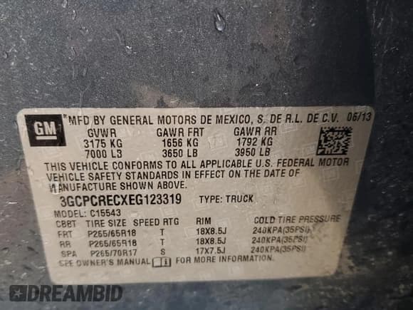 ✅ 2014 Chevrolet Silverado 1500 LT • VIN: 3GCPCRECXEG123319 • Лот: 48931174. Опубликован ранее на Copart с пробегом 173 821 миль. Бесплатный доступ к архиву аукционных продаж из США и подробный отчёт об истории автомобиля на DreamBid. Изображение 12.