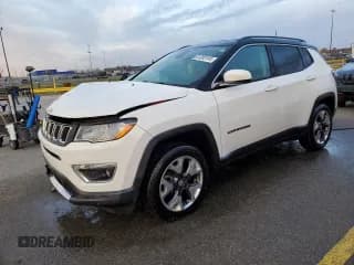 ✅ 2019 Jeep Compass Limited • VIN: 3C4NJDCB0KT761351 • Лот: 91383155. Опубликован ранее на Copart с пробегом 91 219 миль. Бесплатный доступ к архиву аукционных продаж из США и подробный отчёт об истории автомобиля на DreamBid. Изображение 1.