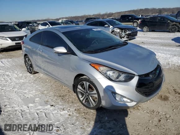 ✅ 2013 Hyundai Elantra GS • VIN: KMHDH6AEXDU016661 • Lot: 46449585. Listed on Copart with 107,660 mi. Free auction sales archive from the USA and detailed vehicle history report at DreamBid. Image 4.