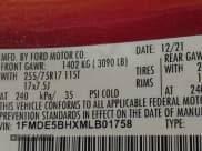 ✅ 2021 Ford Bronco • VIN: 1FMDE5BHXMLB01758 • Lot: 41418048. Listed on IAAI with 31,652 mi. Free auction sales archive from the USA and detailed vehicle history report at DreamBid. Image 9.