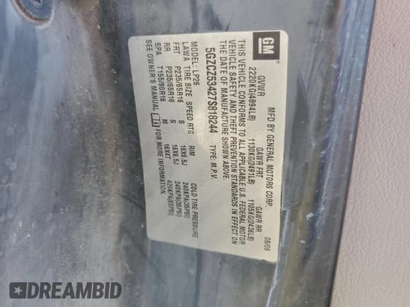 ✅ 2007 Saturn VUE V6 • VIN: 5GZCZ53427S818244 • Lot: 55931705. Wystawiony na Copart z przebiegiem 128 344 mil. Bezpłatny archiwum sprzedaży aukcyjnych z USA i szczegółowy raport historii pojazdu na DreamBid. Zdjęcie 13.