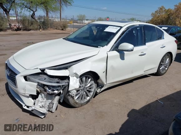 ✅ 2019 Infiniti Q50 Luxe • VIN: JN1EV7AP6KM514283 • Lot: 42723294. Listed on IAAI with 54,277 mi. Free auction sales archive from the USA and detailed vehicle history report at DreamBid. Image 17.