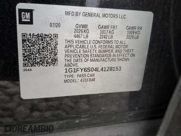 ✅ 2020 Chevrolet Bolt EV LT • VIN: 1G1FY6S04L4128153 • Lot: 83207574. Wystawiony na Copart z przebiegiem 43 640 mil. Bezpłatny archiwum sprzedaży aukcyjnych z USA i szczegółowy raport historii pojazdu na DreamBid. Zdjęcie 12.