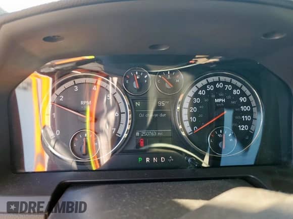 2009 Dodge 1500 Laramie with VIN 1D3HB13T09S742285, listed as a Copart auction lot 65607865 with 250,763 mi miles and Salvage title. Bid and sale history available at DreamBid. Image 9.