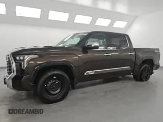 ✅ 2023 Toyota Tundra 1794 Edition • VIN: 5TFMC5DB8PX025134 • Lot: 91775185. Listed on Copart with 23,918 mi. Free auction sales archive from the USA and detailed vehicle history report at DreamBid. Image 1.