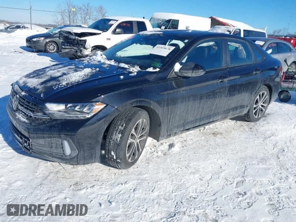 ✅ 2023 Volkswagen Jetta Sport • VIN: 3VWAM7BU0PM022389 • Lot: 41369678. Listed on IAAI with 30,454 mi. Free auction sales archive from the USA and detailed vehicle history report at DreamBid. Image 2.