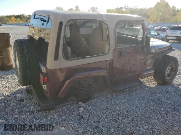 ✅ 2001 Jeep Wrangler Sahara • VIN: 1J4FA59S01P311648 • Lot: 89441105. Listed on Copart with 261,999 mi. Free auction sales archive from the USA and detailed vehicle history report at DreamBid. Image 3.