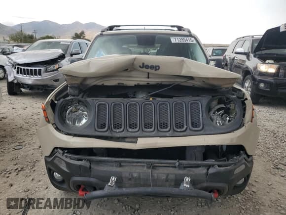 ✅ 2015 Jeep Renegade Trailhawk • VIN: ZACCJBCT4FPB77231 • Lot: 71289415. Listed on Copart with 79,729 mi. Free auction sales archive from the USA and detailed vehicle history report at DreamBid. Image 5.