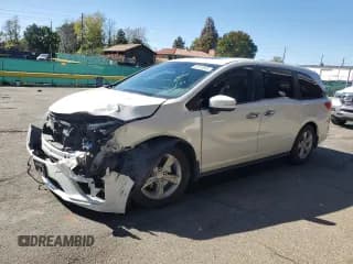 ✅ 2020 Honda Odyssey EX-L • VIN: 5FNRL6H76LB002568 • Лот: 82093965. Опубликован ранее на Copart с пробегом 55 509 миль. Бесплатный доступ к архиву аукционных продаж из США и подробный отчёт об истории автомобиля на DreamBid. Изображение 1.