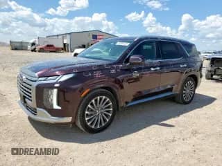 2024 Hyundai Palisade Calligraphy z VIN KM8R74GE2RU712376, wystawiony jako Copart lot #69298725 z przebiegiem 33 289 mil mil oraz Czysty tytuł • Clean title. Historia ofert i sprzedaży dostępna na DreamBid. Obrazek 1.