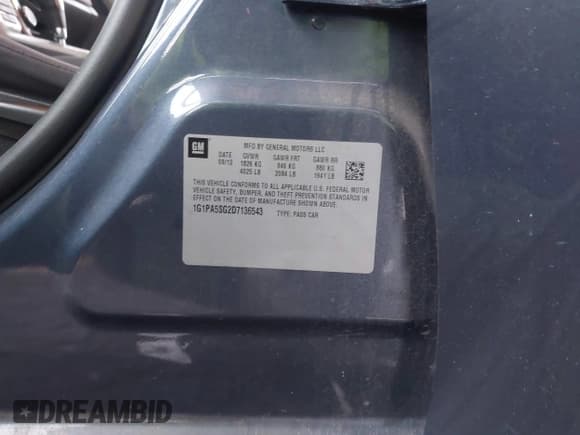 ✅ 2013 Chevrolet Cruze LS • VIN: 1G1PA5SG2D7136543 • Лот: 43757431. Опубликован ранее на IAAI с пробегом 85 735 миль. Бесплатный доступ к архиву аукционных продаж из США и подробный отчёт об истории автомобиля на DreamBid. Изображение 9.