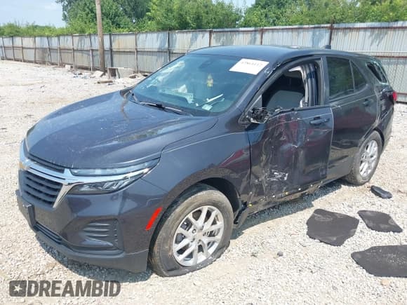✅ 2022 Chevrolet Equinox LS • VIN: 3GNAXHEV8NS171766 • Lot: 42864112. Listed on IAAI with 72,934 mi. Free auction sales archive from the USA and detailed vehicle history report at DreamBid. Image 2.