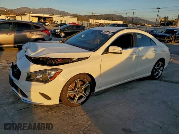 ✅ 2018 Mercedes-Benz CLA 250 • VIN: WDDSJ4EB4JN583089 • Lot: 95141415. Listed on Copart with 62,729 mi. Free auction sales archive from the USA and detailed vehicle history report at DreamBid. Image 1.