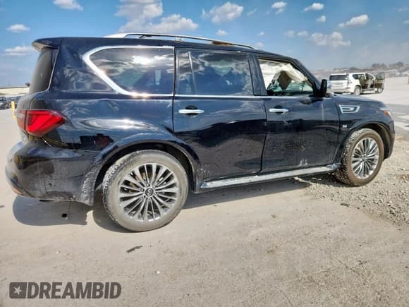 ✅ 2019 Infiniti QX80 Luxe • VIN: JN8AZ2NFXK9684383 • Лот: 69354315. Опубликован ранее на Copart с пробегом 76 101 миль. Бесплатный доступ к архиву аукционных продаж из США и подробный отчёт об истории автомобиля на DreamBid. Изображение 3.