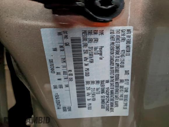 ✅ 2017 Ford Focus SE • VIN: 1FADP3F27HL315367 • Lot: 93522605. Listed on Copart with 52,927 mi. Free auction sales archive from the USA and detailed vehicle history report at DreamBid. Image 12.