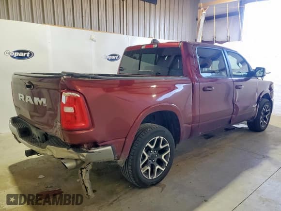 ✅ 2025 Ram 1500 Laramie • VIN: 1C6SRFJP4SN567662 • Лот: 91123465. Опубликован ранее на Copart с пробегом 46 673 миль. Бесплатный доступ к архиву аукционных продаж из США и подробный отчёт об истории автомобиля на DreamBid. Изображение 3.