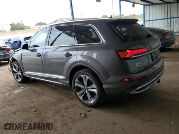 ✅ 2022 Audi Q7 Premium Plus • VIN: WA1LXBF71ND004948 • Lot: 82437355. Wystawiony na Copart z przebiegiem 36 621 mil. Bezpłatny archiwum sprzedaży aukcyjnych z USA i szczegółowy raport historii pojazdu na DreamBid. Zdjęcie 2.