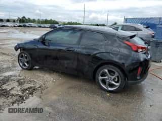 2019 Hyundai Veloster 2.0 with VIN KMHTG6AF2KU011054, listed as a Copart auction lot 68226734 with 45,524 mi miles and Salvage title. Bid and sale history available at DreamBid. Image 2.