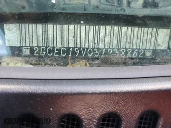 ✅ 2003 Chevrolet Silverado 1500 • VIN: 2GCEC19V031238862 • Lot: 72886864. Wystawiony na Copart z przebiegiem 335 703 mil mil. Skorzystaj z bezpłatnego archiwum sprzedaży aukcyjnych z USA i zobacz szczegółowy raport historii pojazdu na DreamBid. Zdjęcie 12.