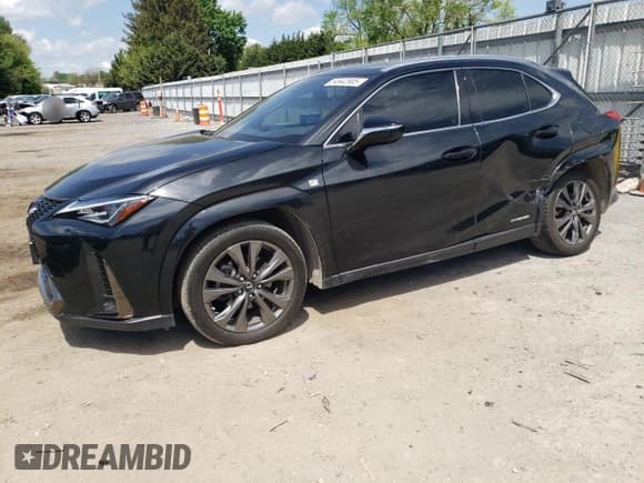 ✅ 2022 Lexus UX 250h F Sport • VIN: JTHR9JBH0N2062952 • Lot: 54942905. Listed on Copart with 36,314 mi. Free auction sales archive from the USA and detailed vehicle history report at DreamBid. Image 1.