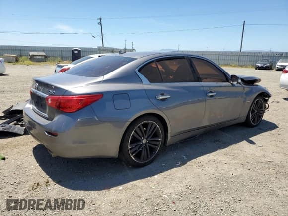✅ 2014 Infiniti Q50 Hybrid Premium • VIN: JN1AV7AP8EM690545 • Lot: 57991245. Listed on Copart with 116,649 mi. Free auction sales archive from the USA and detailed vehicle history report at DreamBid. Image 3.