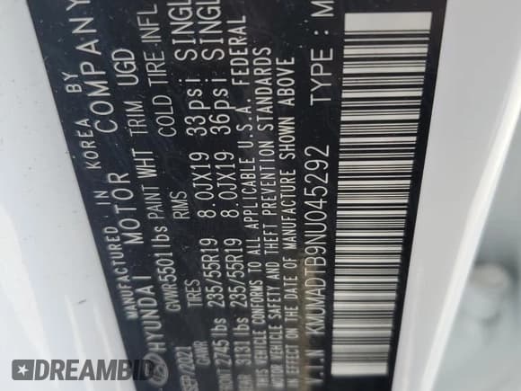 ✅ 2022 Genesis GV70 2.5T • VIN: KMUMADTB9NU045292 • Lot: 82715925. Listed on Copart with 47,926 mi. Free auction sales archive from the USA and detailed vehicle history report at DreamBid. Image 14.