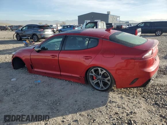 ✅ 2018 Kia Stinger GT2 • VIN: KNAE55LC5J6019925 • Лот: 90934645. Опубликован ранее на Copart с пробегом 49 584 миль. Бесплатный доступ к архиву аукционных продаж из США и подробный отчёт об истории автомобиля на DreamBid. Изображение 2.